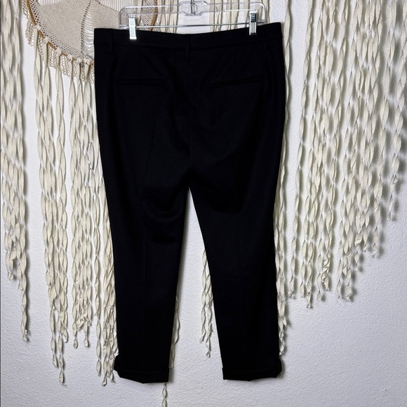 Brunello Cucinelli Monili Timmed Pocket Cropped Wool Black Trouser US10 - Picture 4 of 10